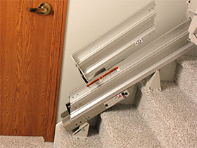 Bruno Elan 3000 Stairlift Folding Rails