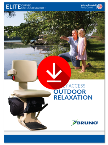 Download the brochure for the elite outdoor curved stairlift