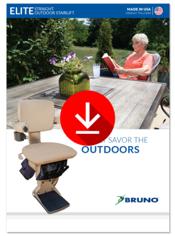 Download the brochure for the elite outdoor stairlift